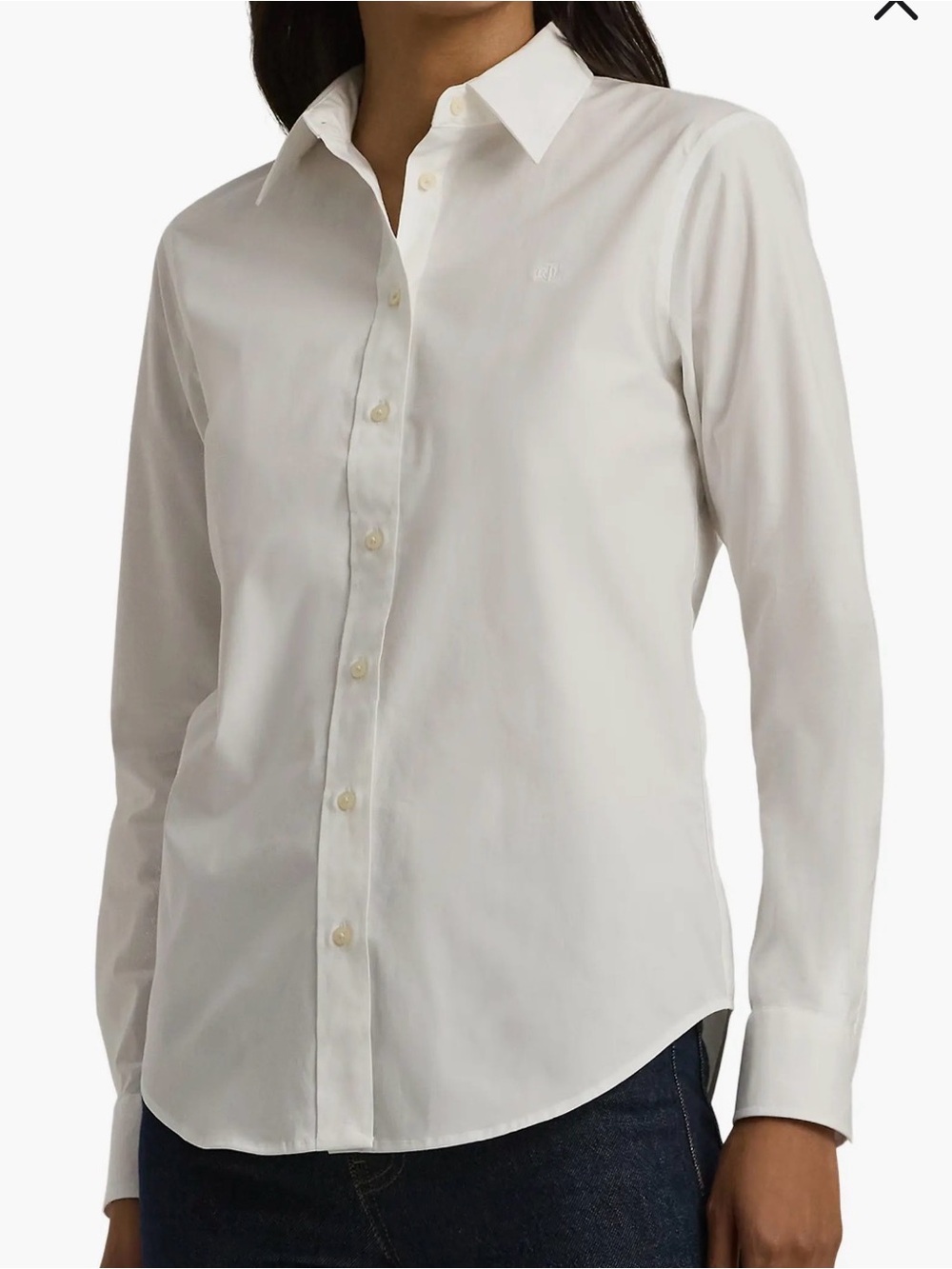 Ralph Lauren White Long-Sleeve Dress Shirt